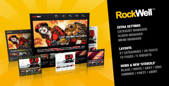 RockWell - Portfolio & Blog WordPress Theme - ThemeForest Item for Sale