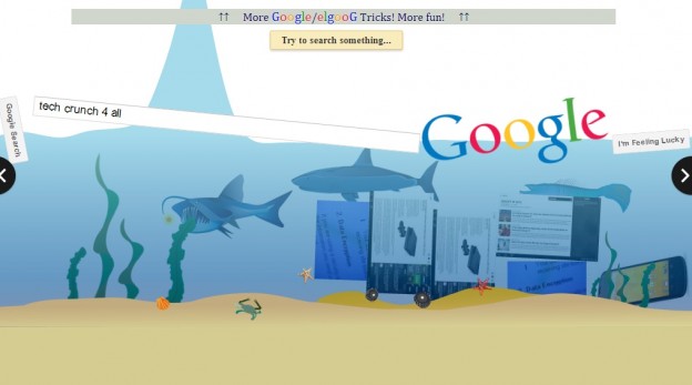 Google Gravity Underwater Effect