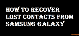 How to Recover Lost Contacts from Samsung Galaxy