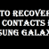 How to Recover Lost Contacts from Samsung Galaxy