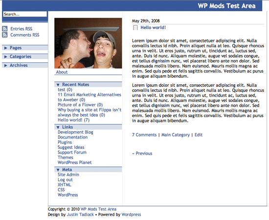 Facebooked WordPress Theme