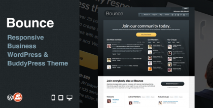  Bounce: Responsive Business WP & BuddyPress Theme 