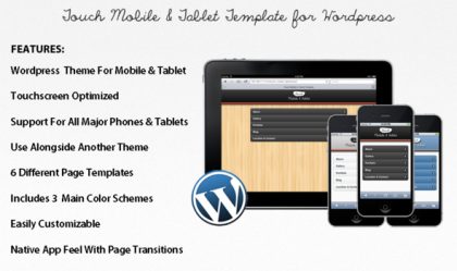 Touch Mobile & Tablet WordPress Theme