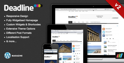 Deadline - Responsive Premium WordPress News / Magazine Theme 