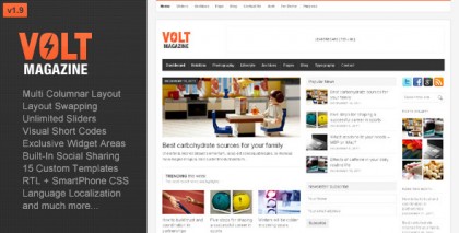 Volt - Magazine / Editorial WordPress Theme