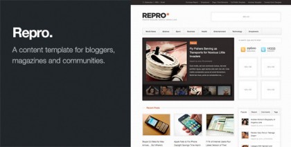 Repro - Premium WordPress News / Magazine Theme