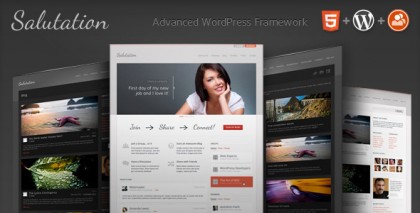  Salutation: WordPress + BuddyPress Theme 