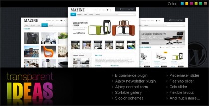 Mazine WordPress Theme - A WP E-Commerce theme 