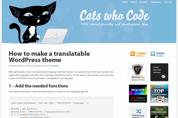 how to make a translatable wordpress theme