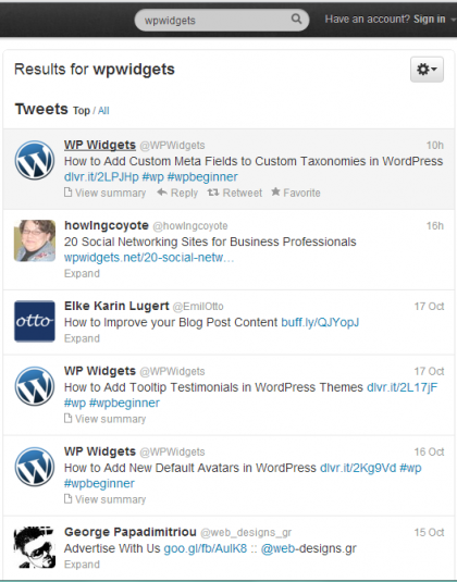 twitter search