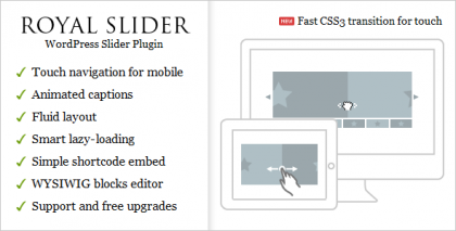  RoyalSlider - Touch Content Slider for WordPress 