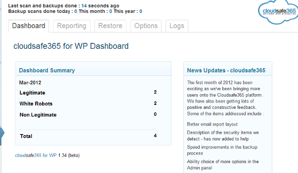 cloudsafe dashboard