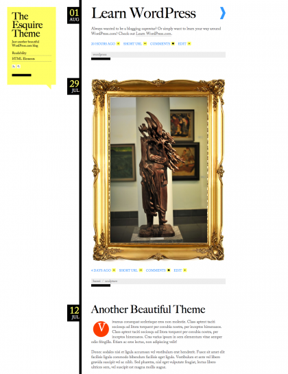 esquire wordpress theme