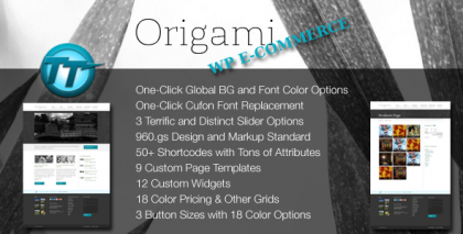  Origami WordPress - WP E-commerce Theme 