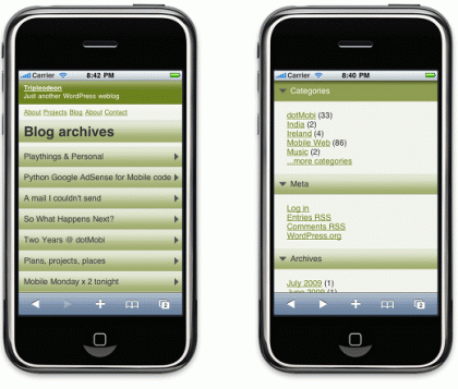 WordPress Mobile Pack