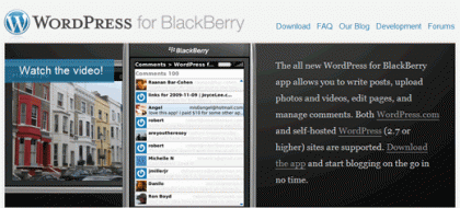 WordPress for Blackberry