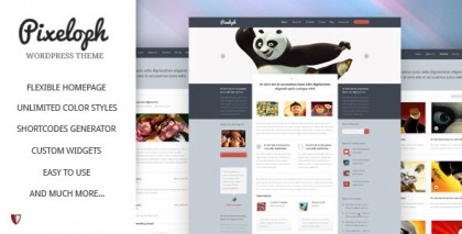  Pixeloph - Unique layout PSD Template 