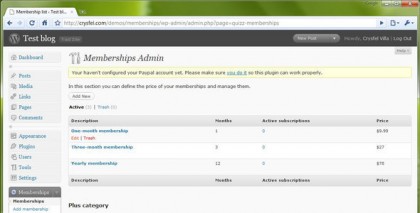  WP-Membership Plugin 