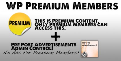  WP Premium Members + Pre Advertisements admin 