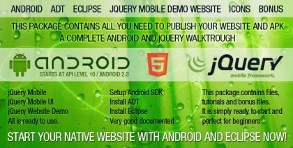  Android Eclipse jQuery WebApp 
