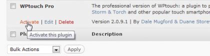 WPTouch PRO