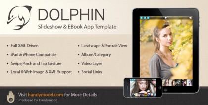  DOLPHIN - XML iPad/iPhone Slideshow&EBook Template 