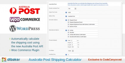  WooCommerce Australia Post Shipping Calculator 