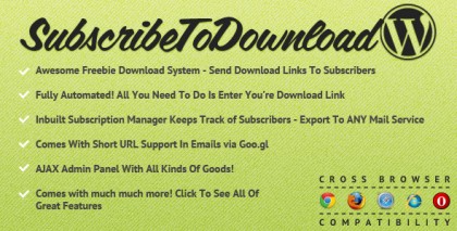  Subscribe to Download for WordPress 