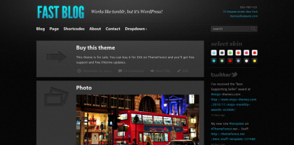fast blog wordpress magazine theme