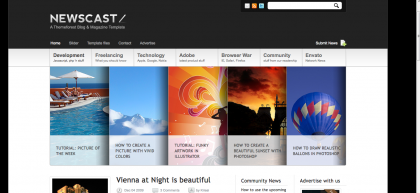 newcast wordpress magazine theme