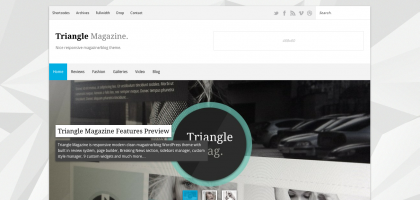 triangle wordpress magazine theme