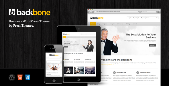 backbone corporate wordpress theme