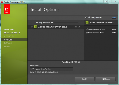 dreamweaver installation 4