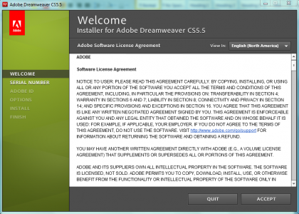 dreamweaver installation 5