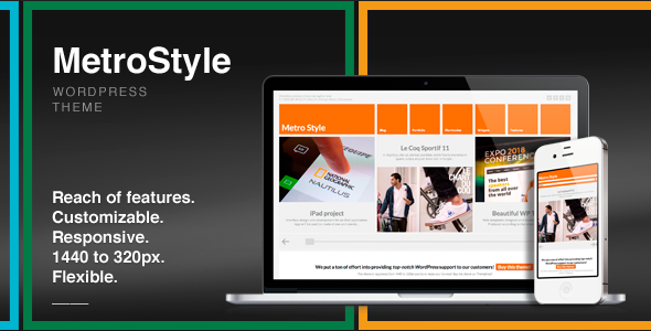 metro style corporate wordpress theme