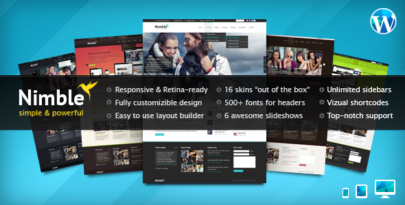 nimble corporate wordpress theme 
