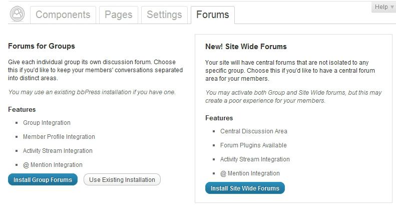 wordpress buddypress